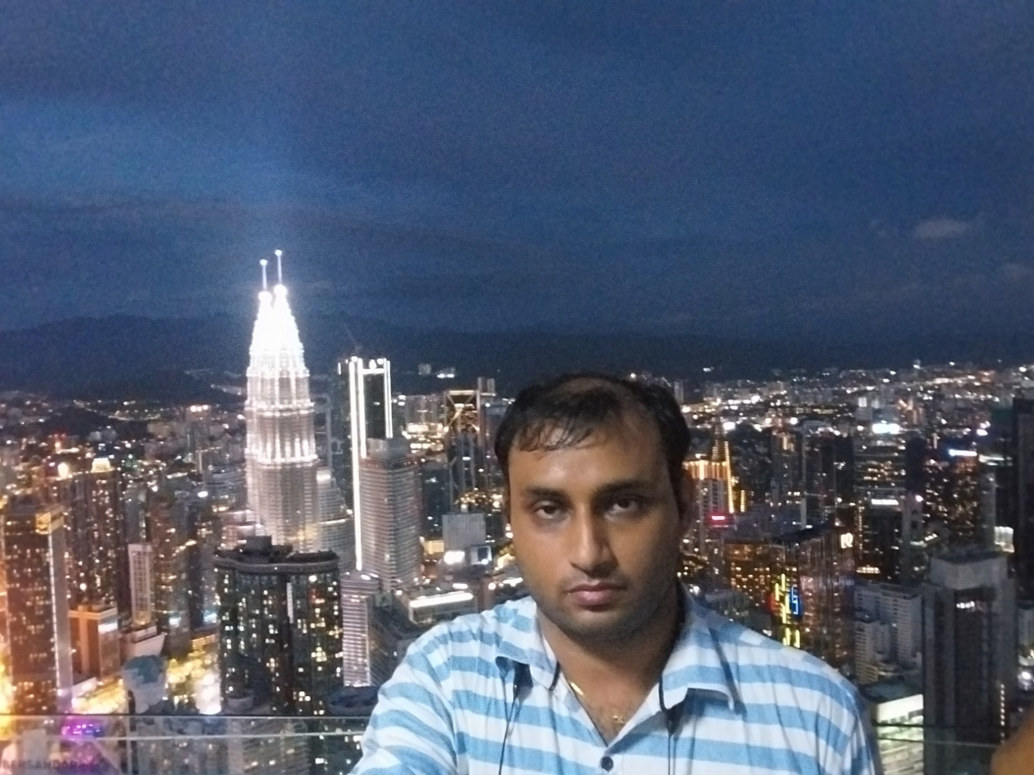 Shouvik at KL Tower in Kuala Lumpur