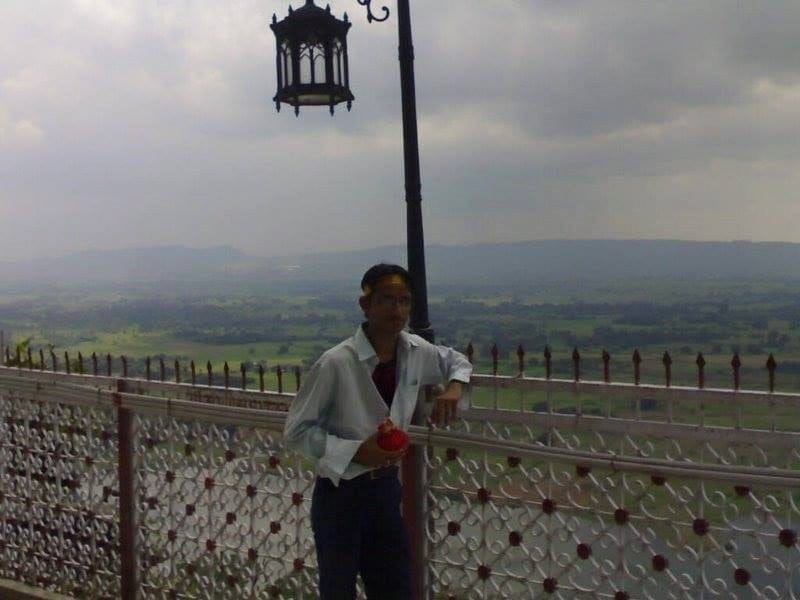 Shouvik at Maihar temple in Maihar