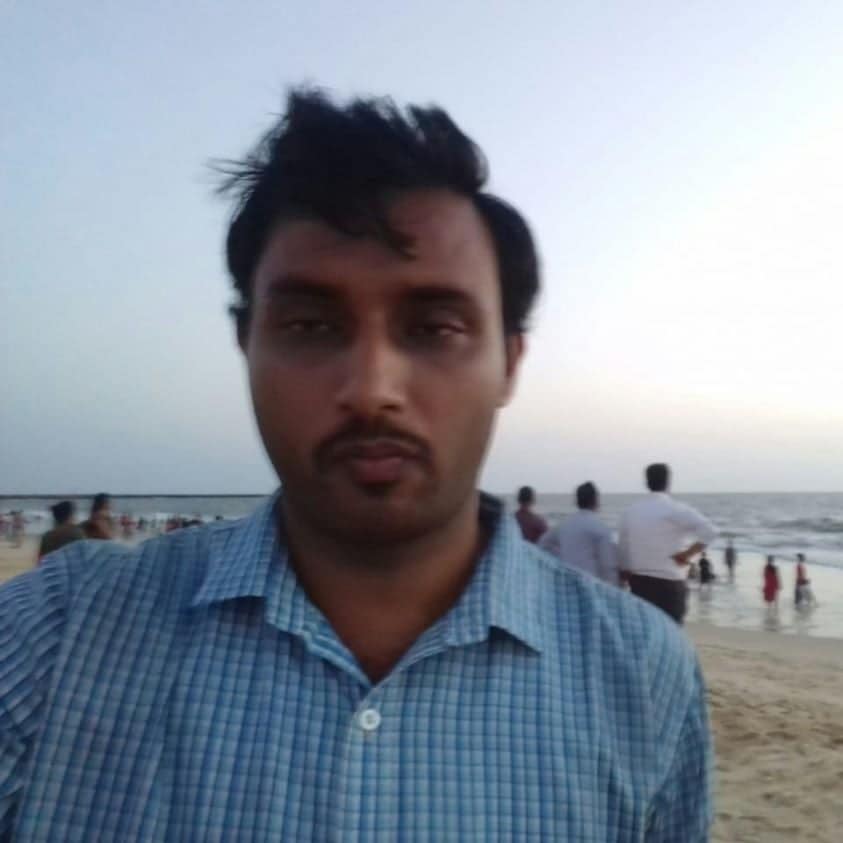 Shouvik at a sea beach in Mangalorer