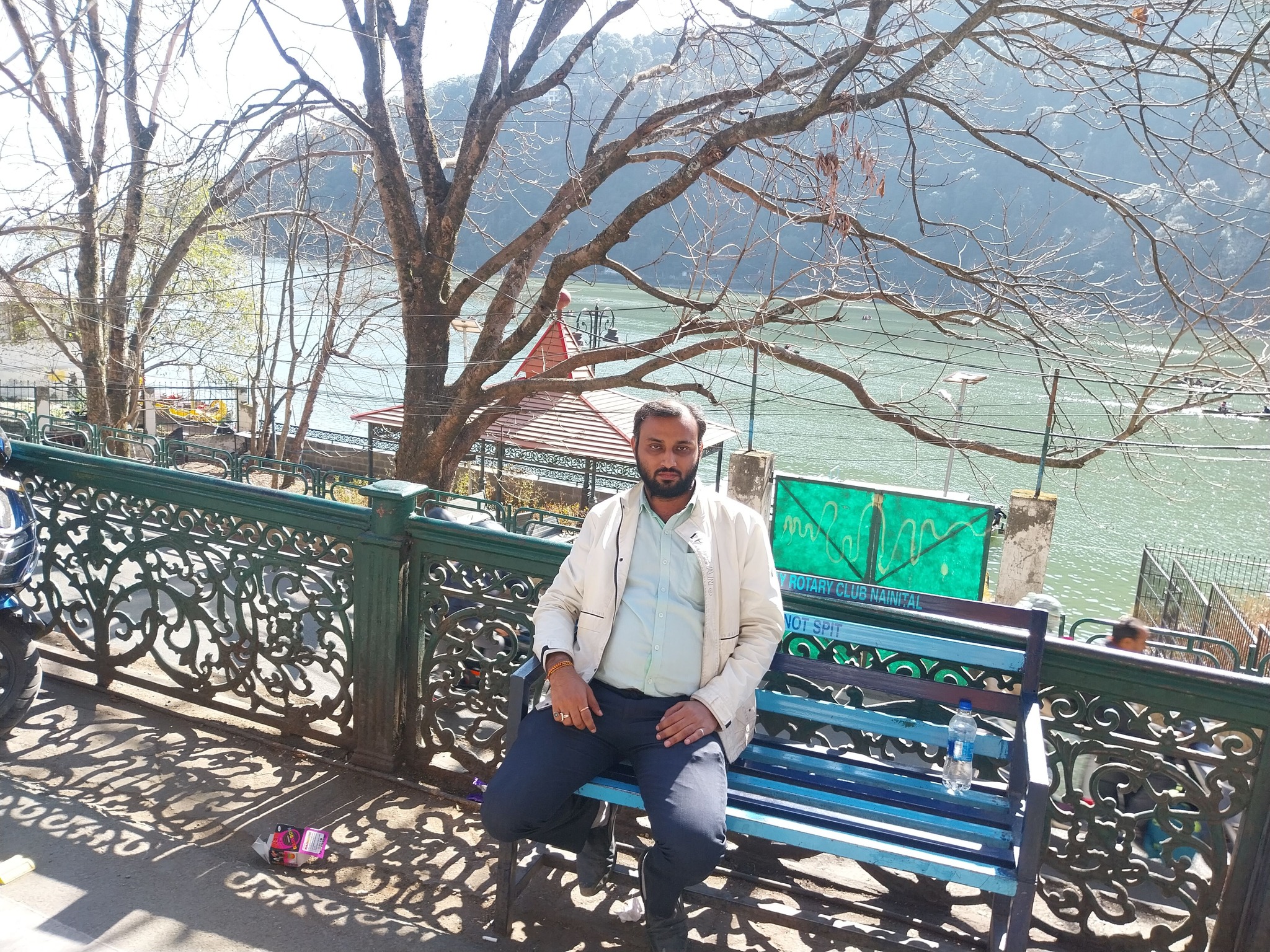 Shouvik at Nainital lake in Nainital